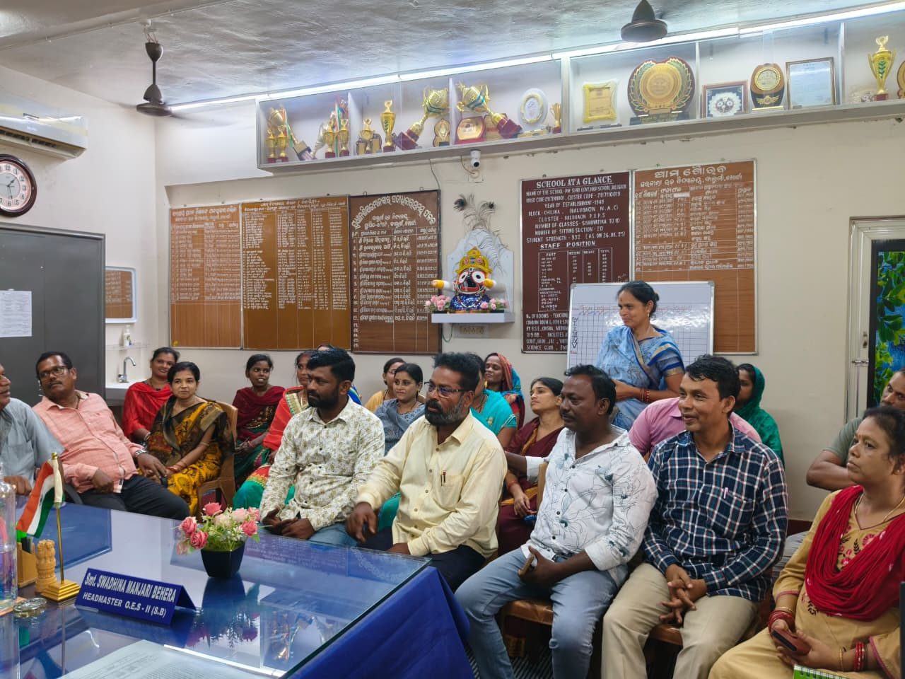 Meeting in the school office